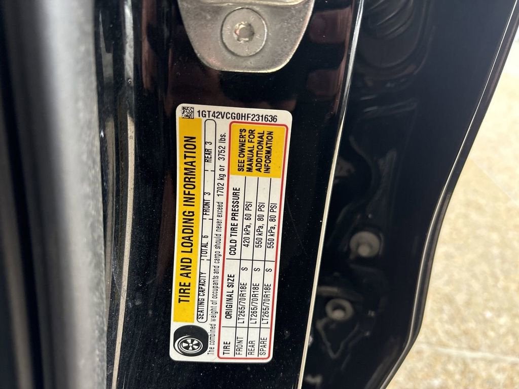 2017 GMC Sierra 3500 HD JET BLACK/DARK ASH